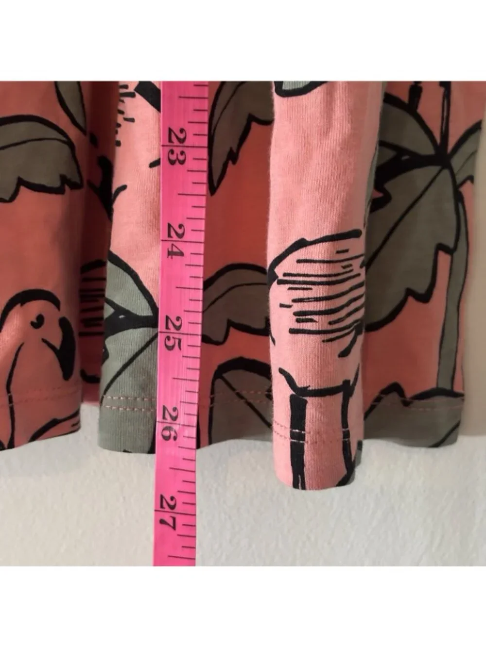 Tea Collection Flamingo Print Short Sleeve Dress Girl Sz 7 Tropical Play Zoo NWT
